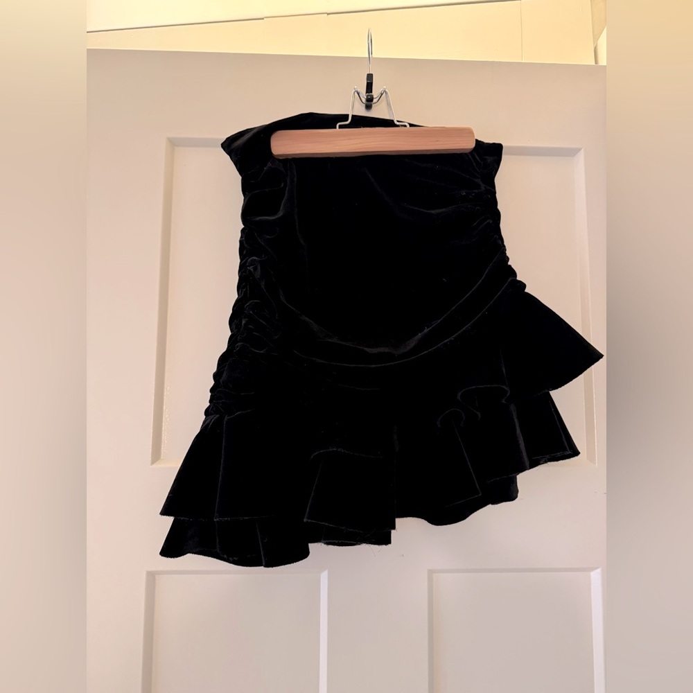 NWOT Zara Velvet Skirt